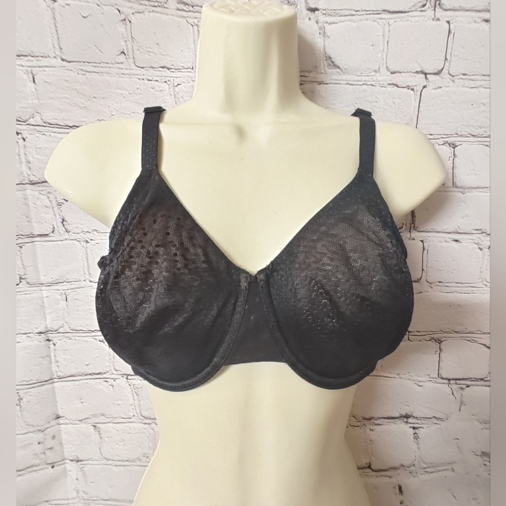 Wacoal Back Appeal T Shirt Bra Unlined Black Bra 32DD